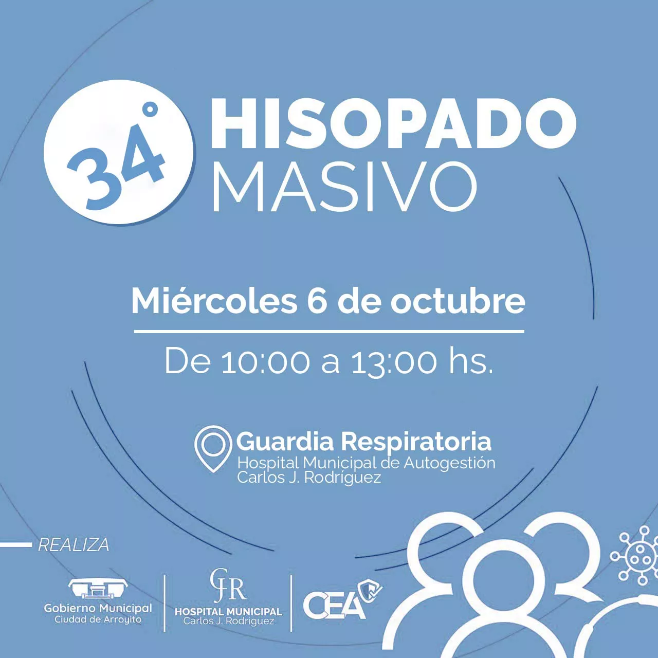 hisopado masivo Arroyito