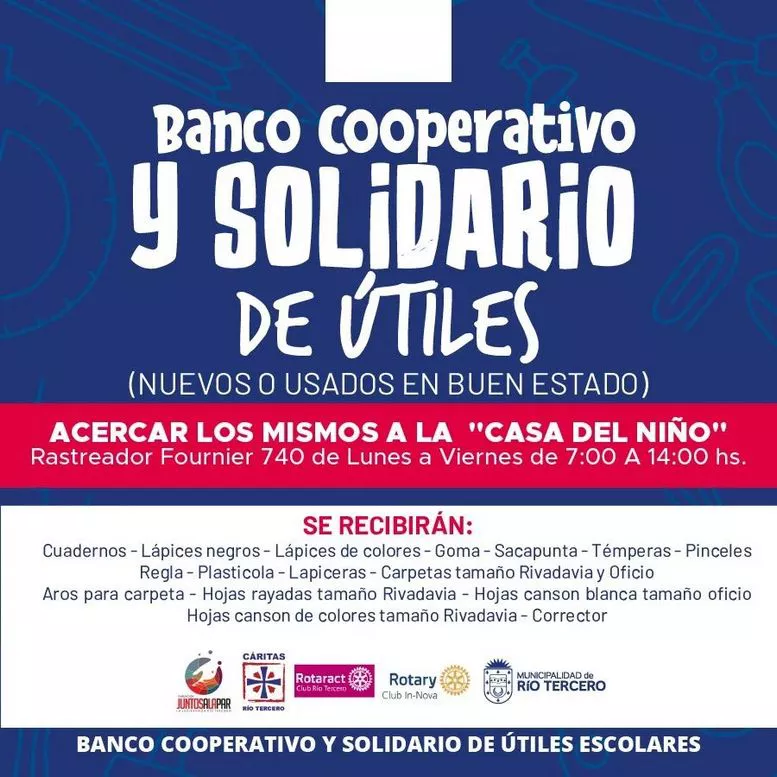 REGION OBJETIVO FOTO RIO TERCERO BANCO UTILES