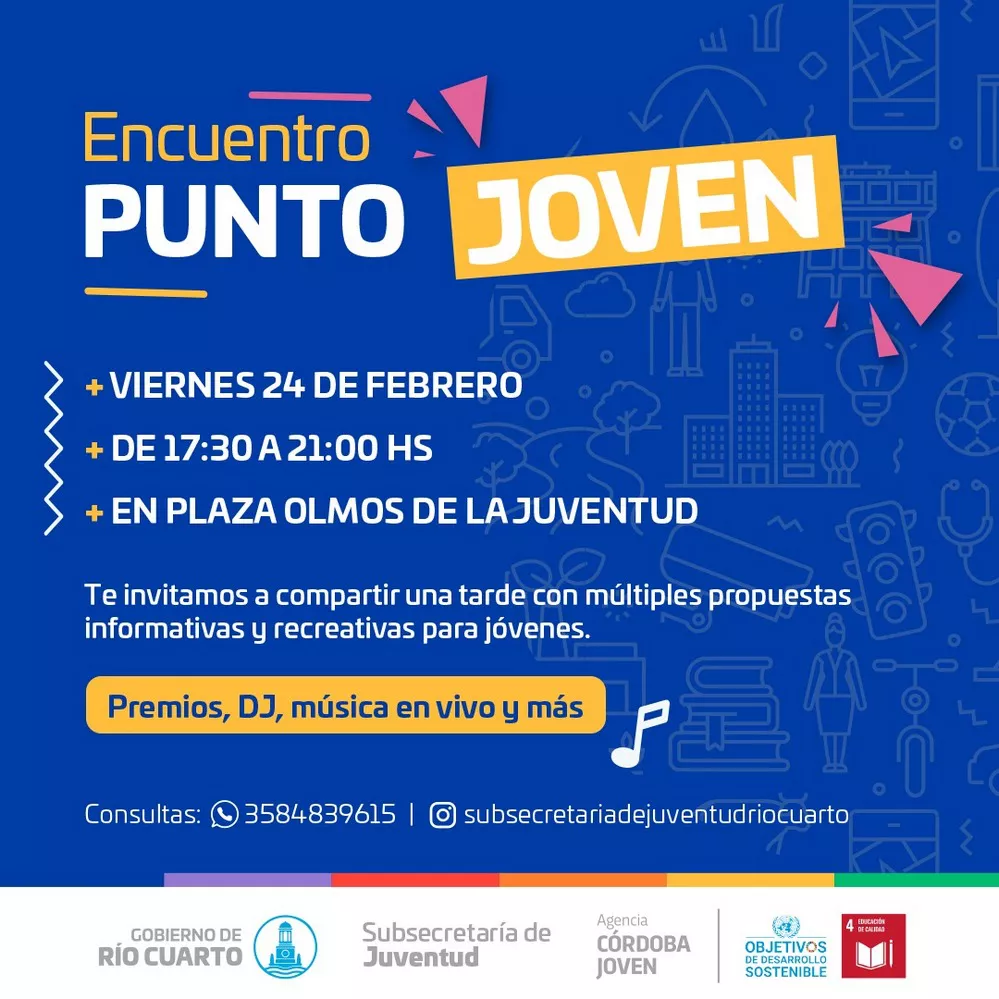 REGION OBJETIVO FOTO RIO CUARTO PUNTO JOVEN