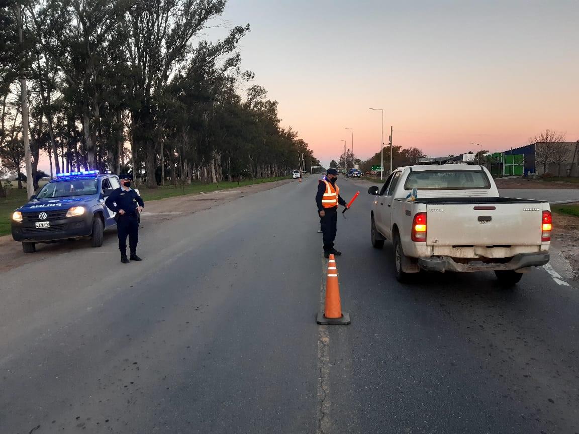 control policía bell ville Córdoba