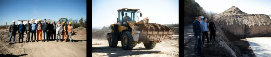 Calvo supervisó la obra vial que une Alpa Corral, Río de los Sauces y Las Caleras