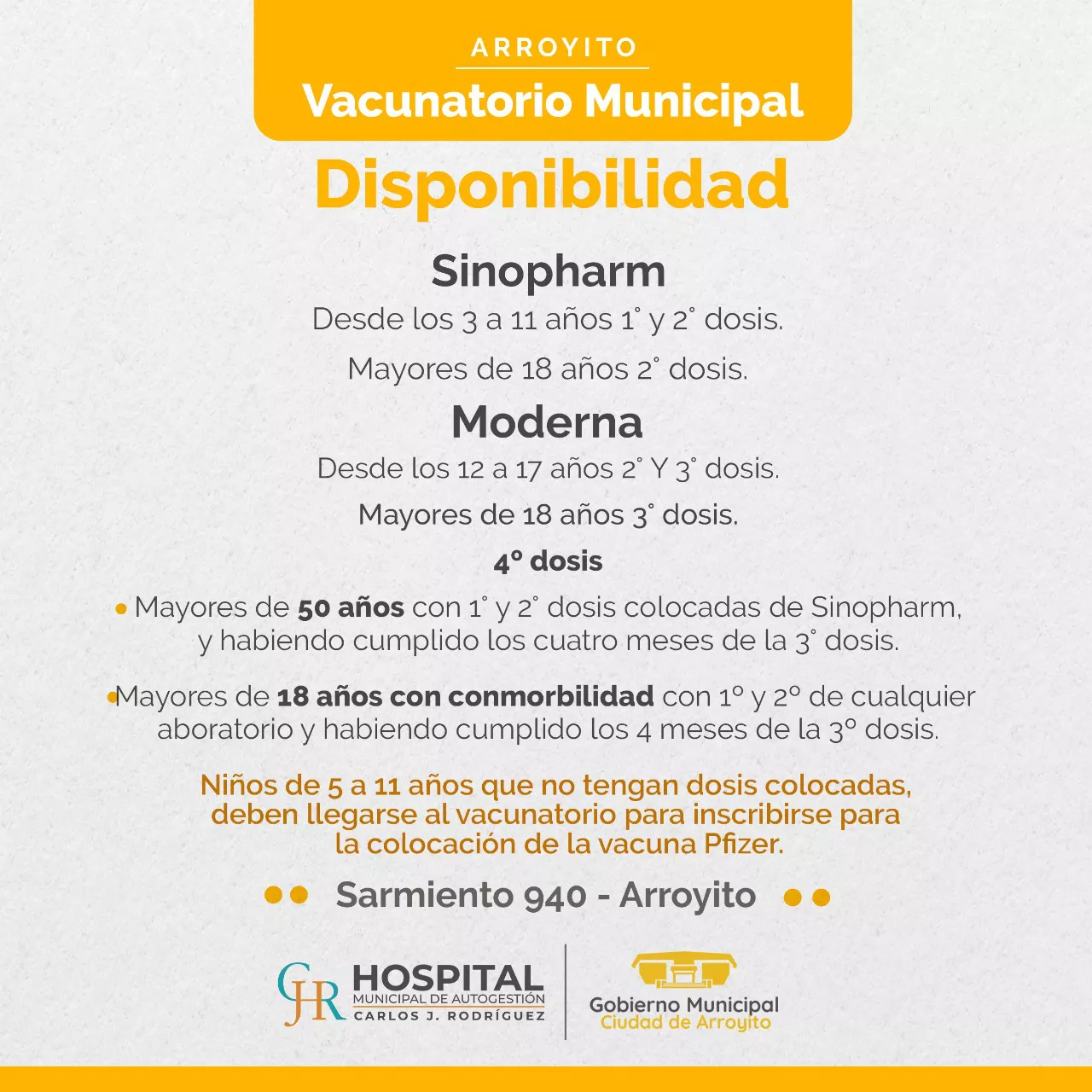 Vacunatorio Arroyito