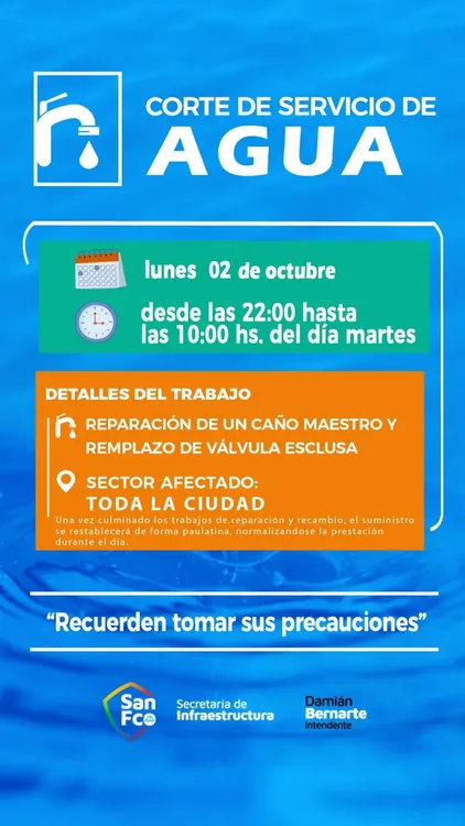 REGION OBJETIVO FOTO SAN FRANCISCO CORTE DE AGUA 021023