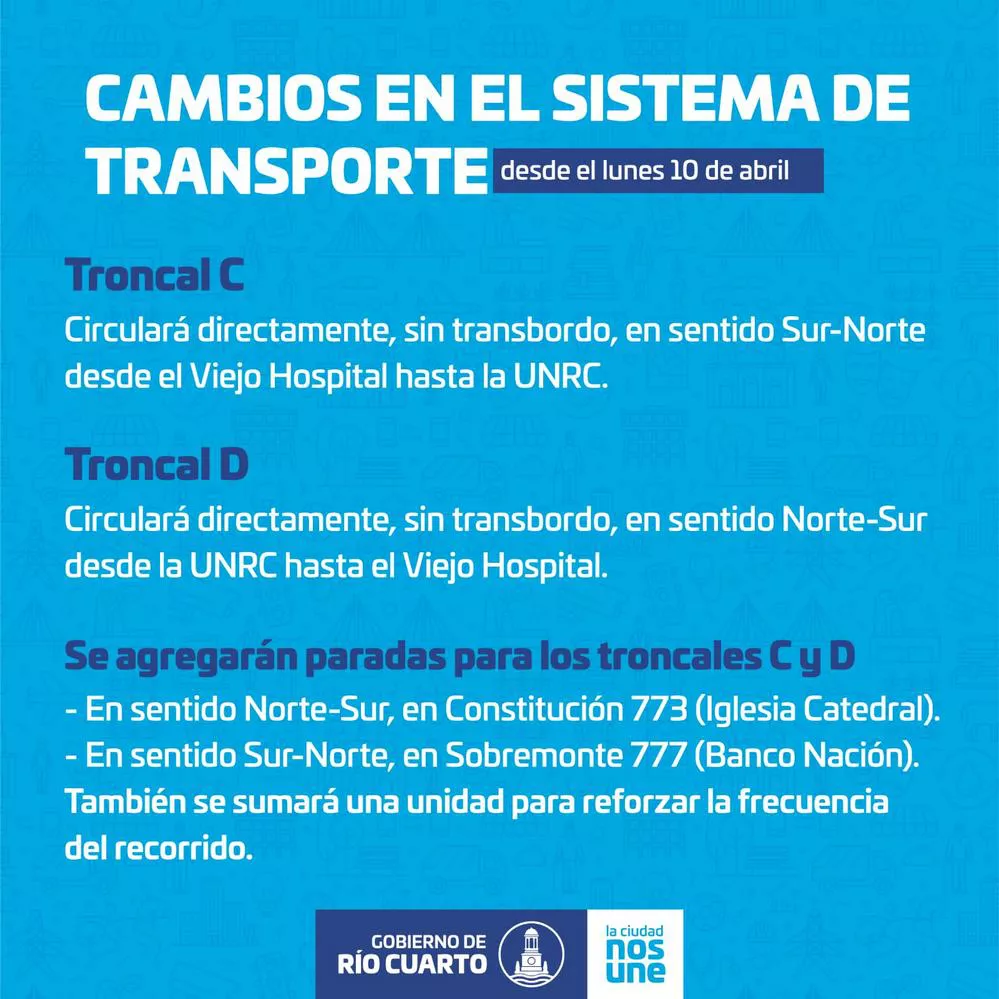 REGION OBJETIVO FOTO RIO CUARTO CAMBIOS TRANSPORTE 1