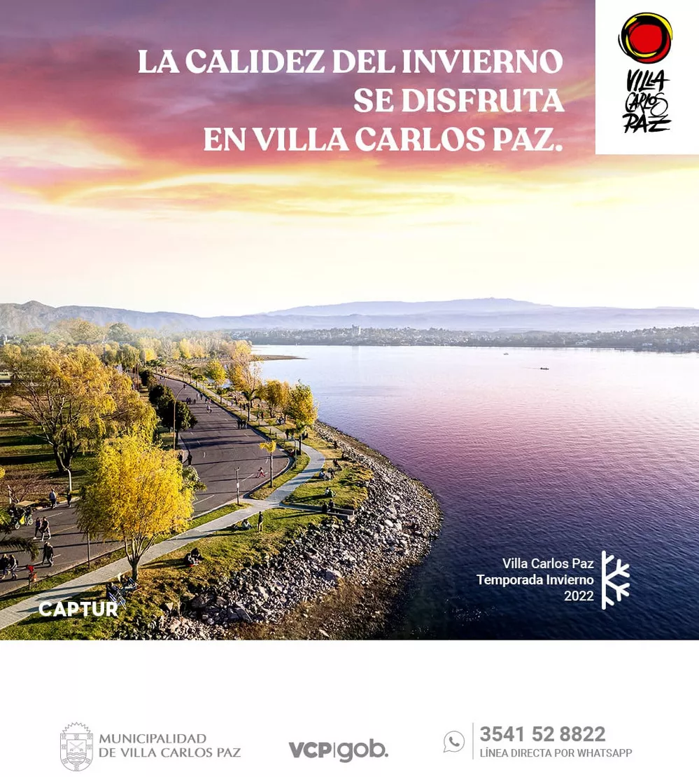 REGION OBJETIVO FOTO VILLA CARLOS PAZ TEMPORADA INVIERNO AFICHE