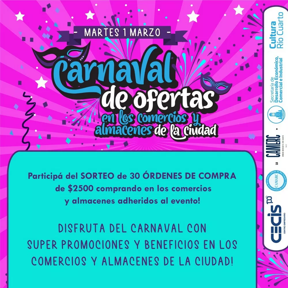 REGION OBJETIVO FOTO RIO CUARTO CARNAVAL OFERTAS 1
