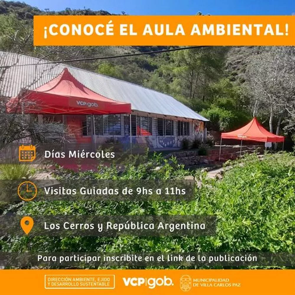 REGION OBJETIVO FOTO VILLA CARLOS PAZ VISITA GUIADA AULA AMBIENTAL