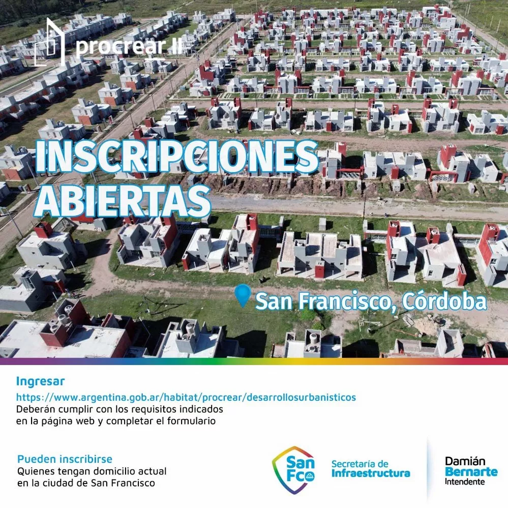 REGION OBJETIVO FOTO SAN FRANCISCO PROCREAR INSCRIPCION