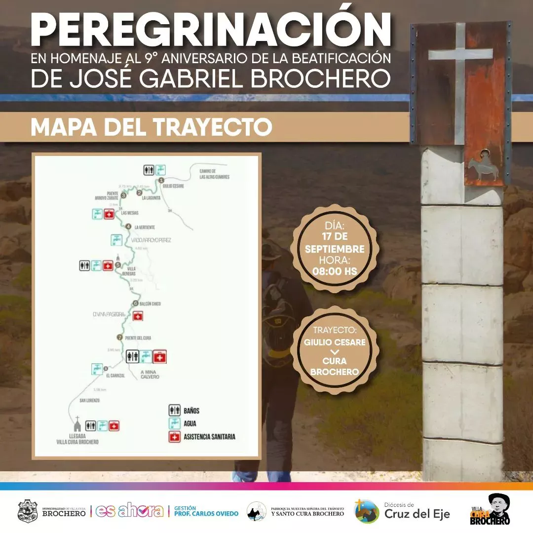 REGION OBJETIVO FOTO CURA BROCHERO MAPA PEREGRINACION