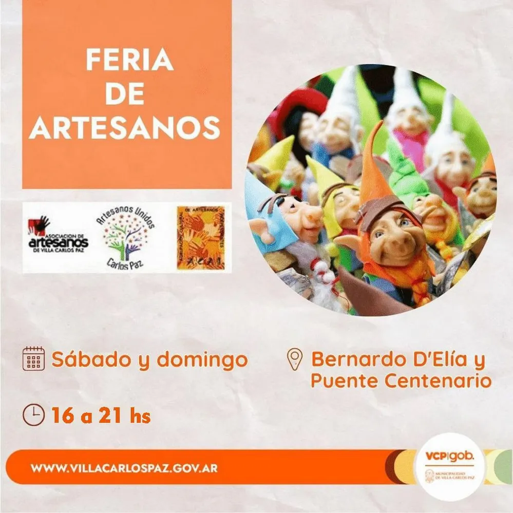 REGION OBJETIVO FOTO VILLA CARLOS PAZ FERIA DE ARTESANOS NUEVO HORARIO