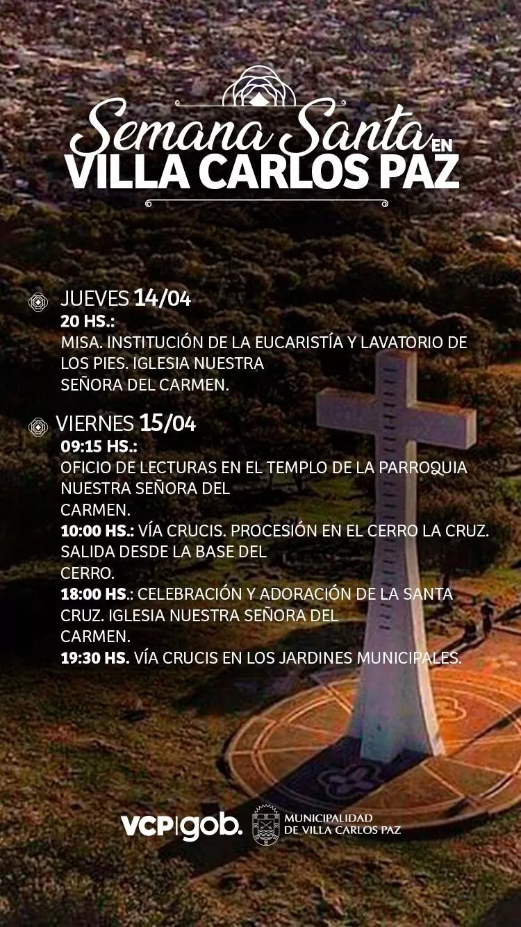 REGION OBJETIVO FOTO VILLA CARLOS PAZ AGENDA SEMANA SANTA 2