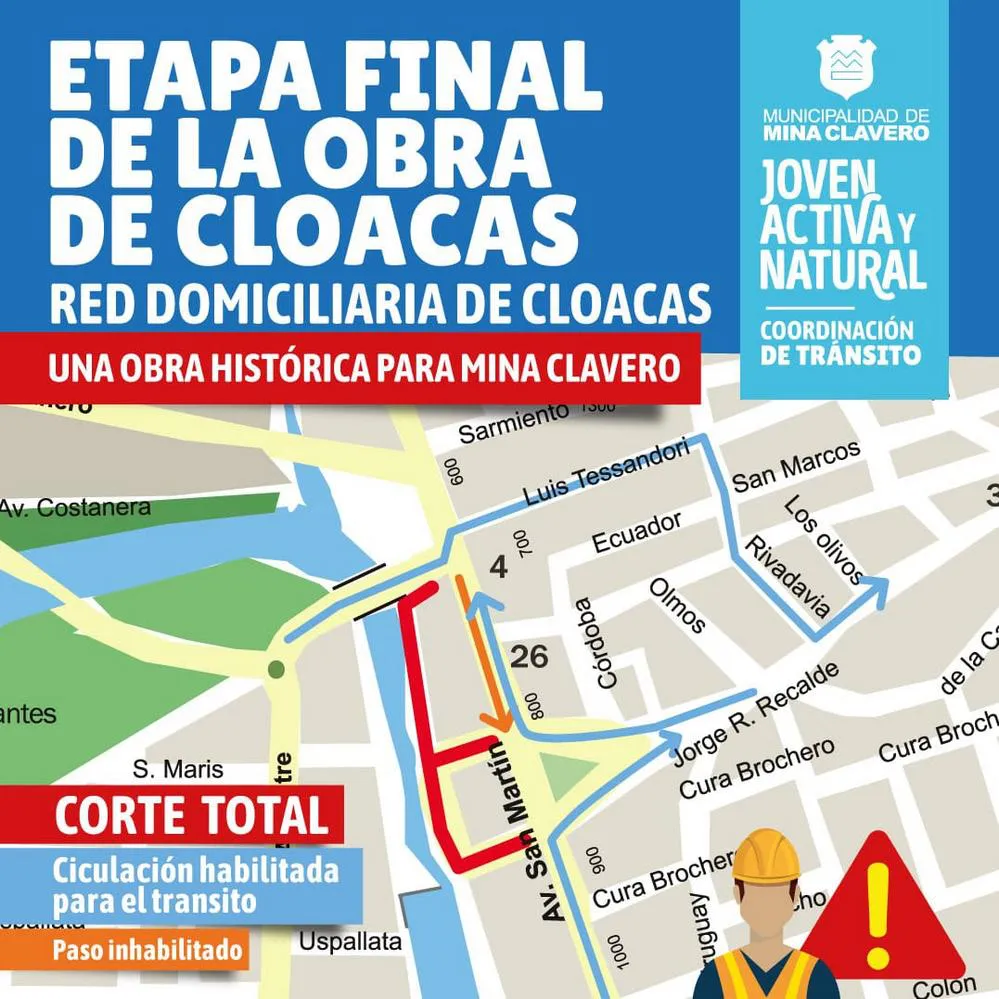 REGION OBJETIOV FOTO MINA CLAVERO CLOACAS CORTES DE TRANSITO 1