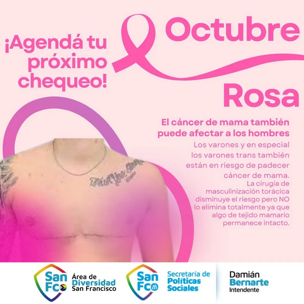 REGION OBJETIVO FOTO SAN FRANCISCO OCTUBRE ROSA PREVENCION