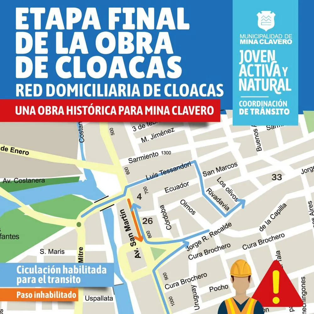 REGION OBJETIVO FOTO MINA CLAVERO CLOACAS CORTES TRANSITO 2