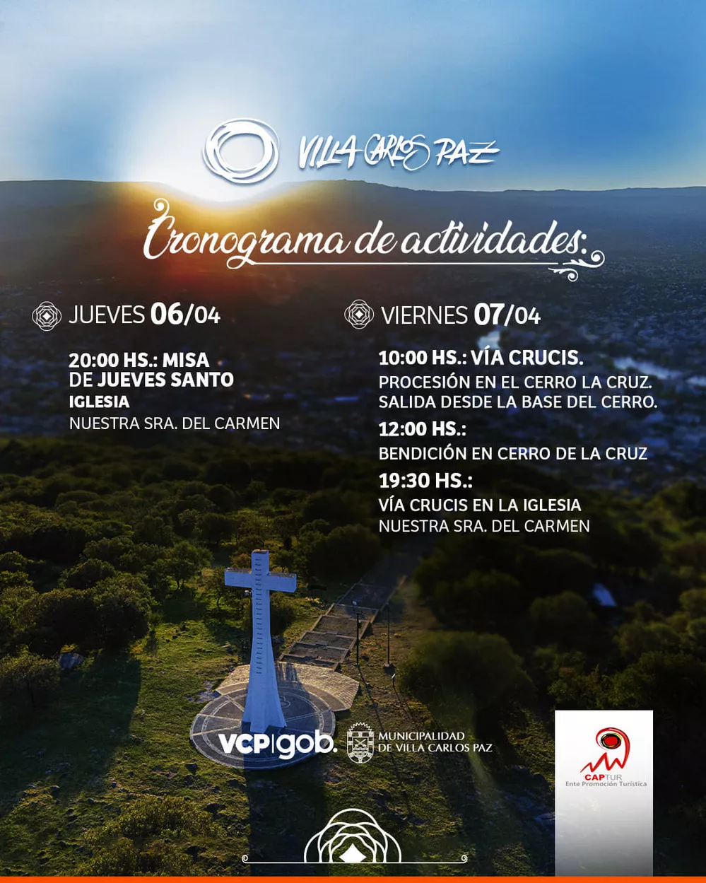 REGION OBJETIVO FOTO VILLA CARLOS PAZ SEMANA SANTA PROGRAMACION 1