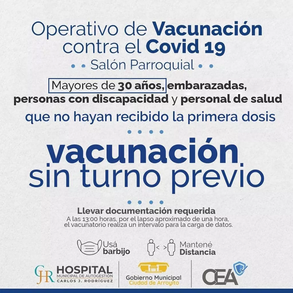 operativo de vacunación
