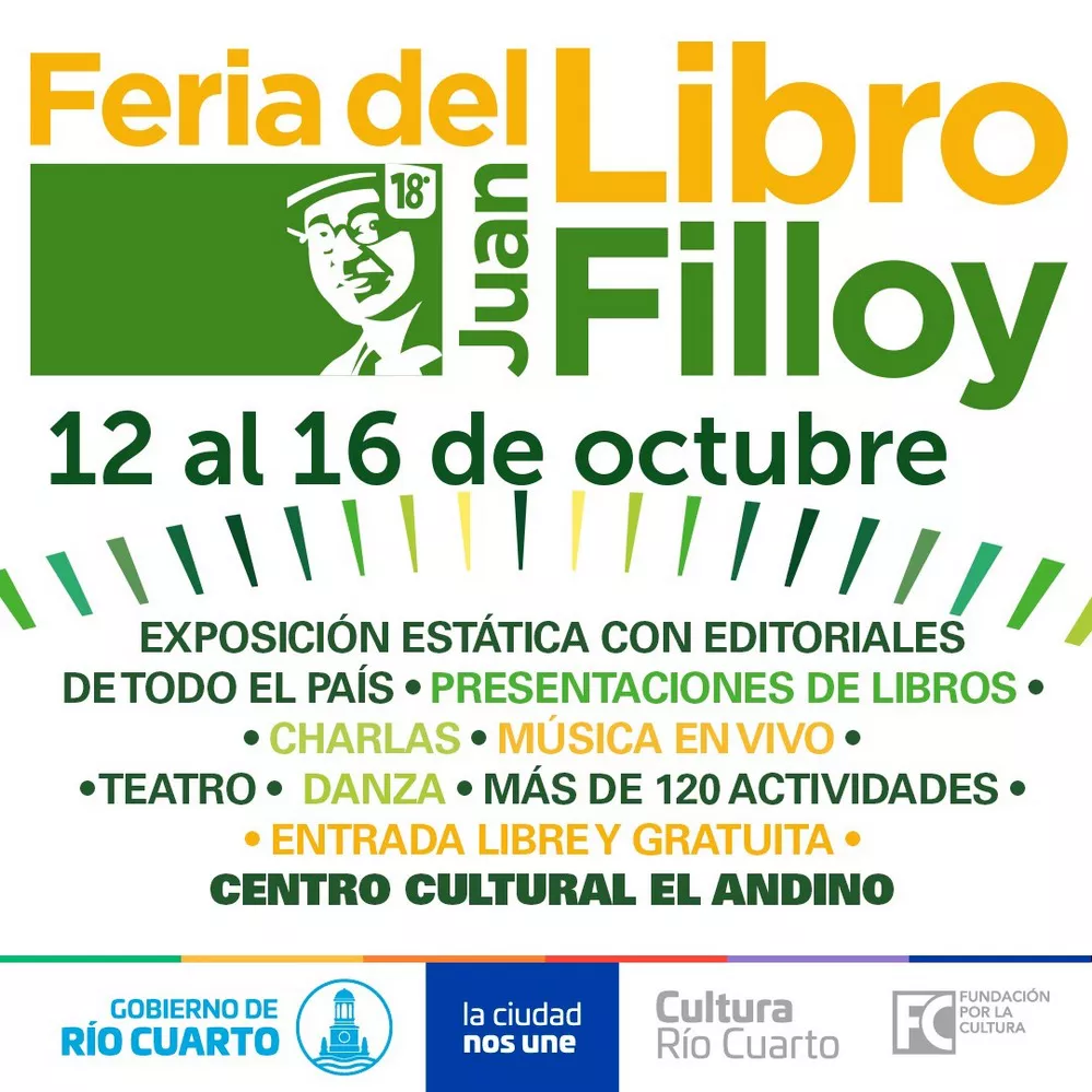 REGION OBJETIVO FOTO RIO CUARTO FERIA DEL LIBRO FLYER