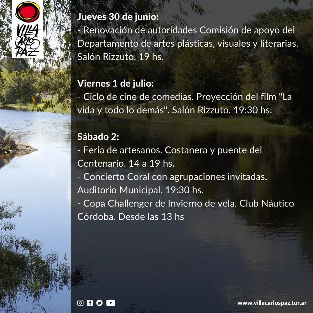 REGION OBJETIVO FOTO VILLA CARLOS PAZ AGENDA EVENTOS