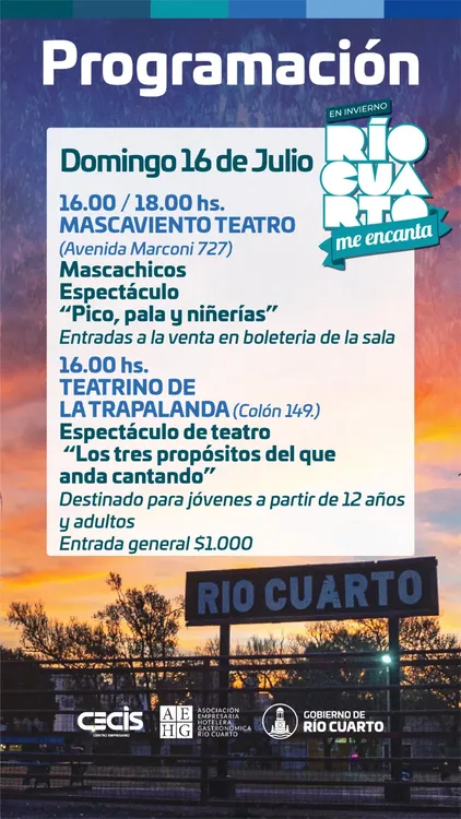 REGION OBJETIVO FOTO RIO CUARTO PROGRAMA 160723 RIO CUARTO ME ENCANTA