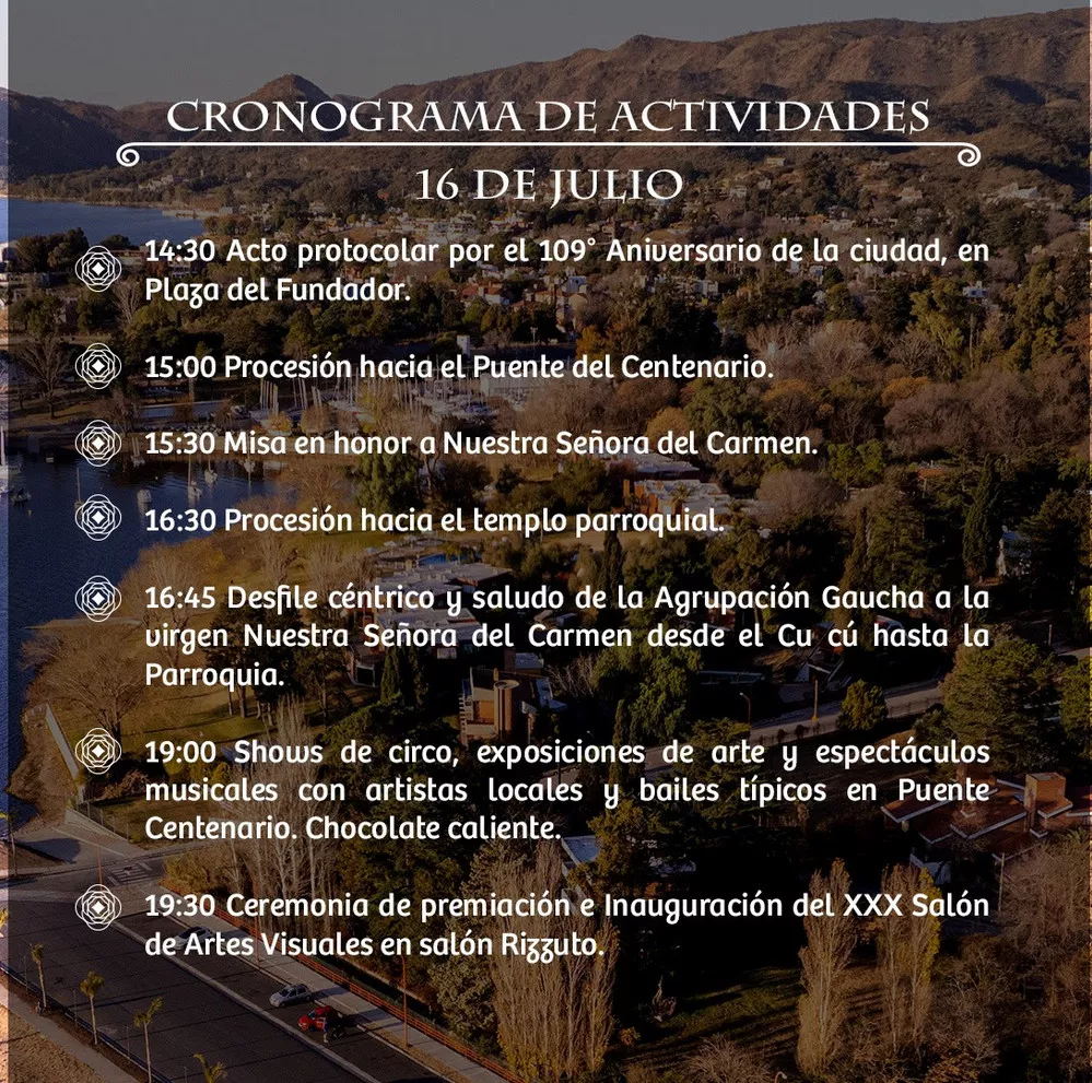 REGION OBJETIVO FOTO VILLA CARLOS PAZ ANIVERSARIO CIUDAD 1