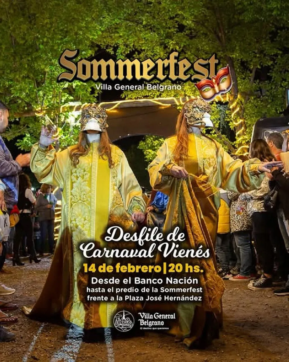 REGION OBJETIVO FOTO VILLA GENERAL BELGRANO SOMMERFEST CARNAVAL VIENES ANUNCIO