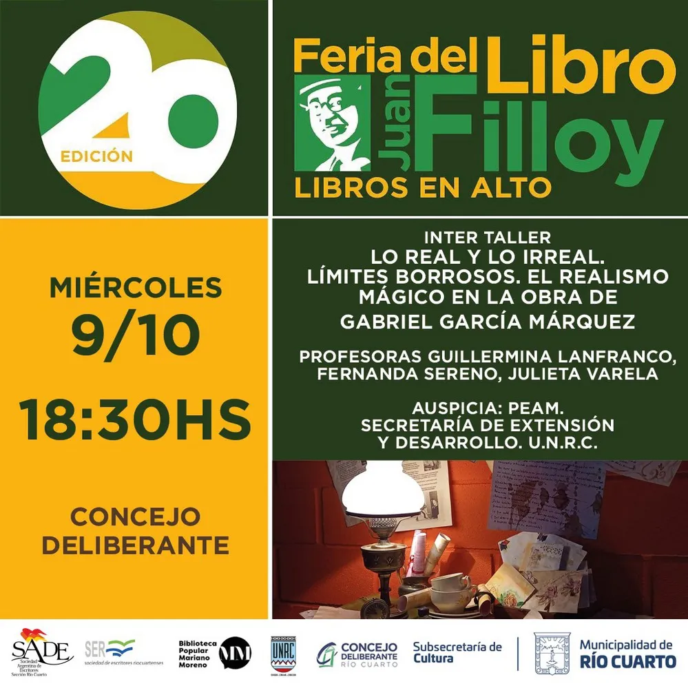 REGION OBJETIVO FOTO RIO CUARTO FERIA DEL LIBRO PROGRAMA DIA 9 8