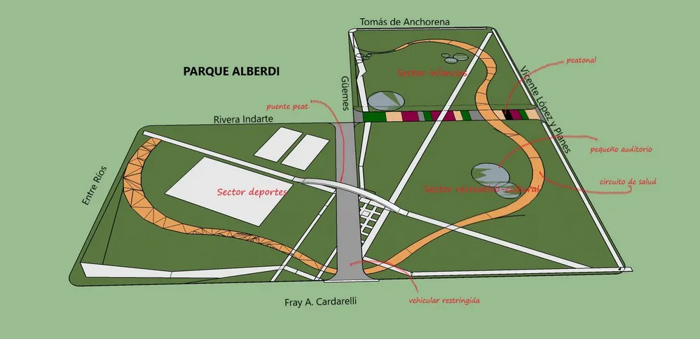 REGION OBJETIVO FOTO RIO CUARTO Planos Parque Alberdi