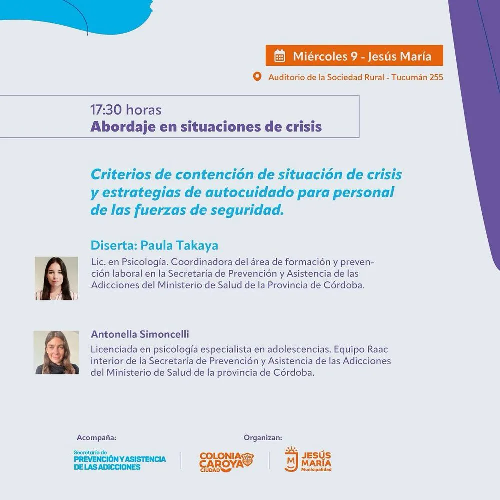 REGION OBJETIVO FOTO JESUS MARIA CNIA CAROYA CONGRESO SALUD MENTAL PROGRAMA 6