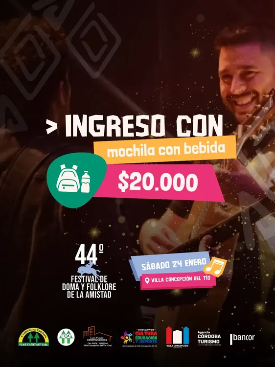 REGION OBJETIVO FOTO VILLA CONCEPCION FESTIVAL 2026 MOCHILA