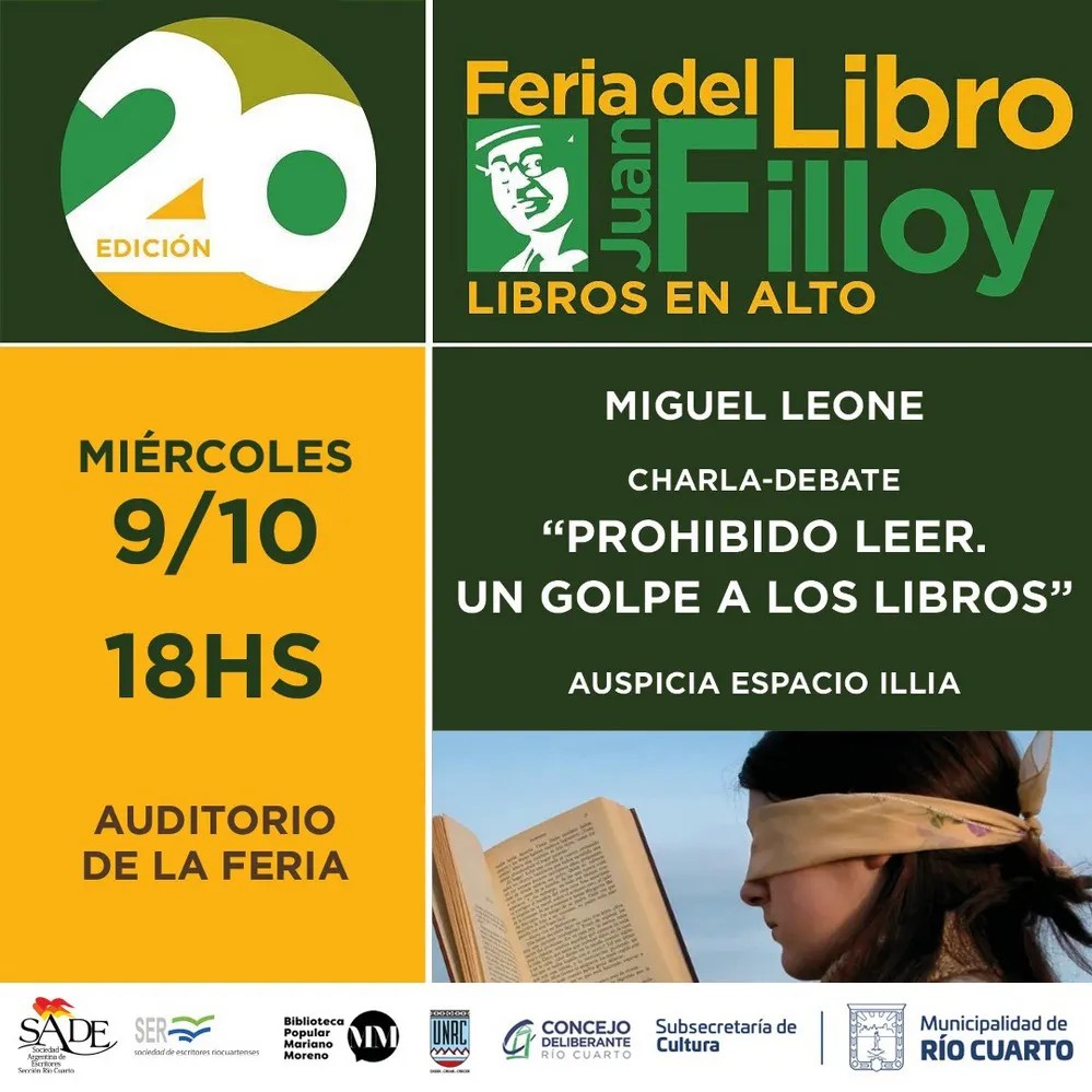 REGION OBJETIVO FOTO RIO CUARTO FERIA DEL LIBRO PROGRAMA DIA 9 12