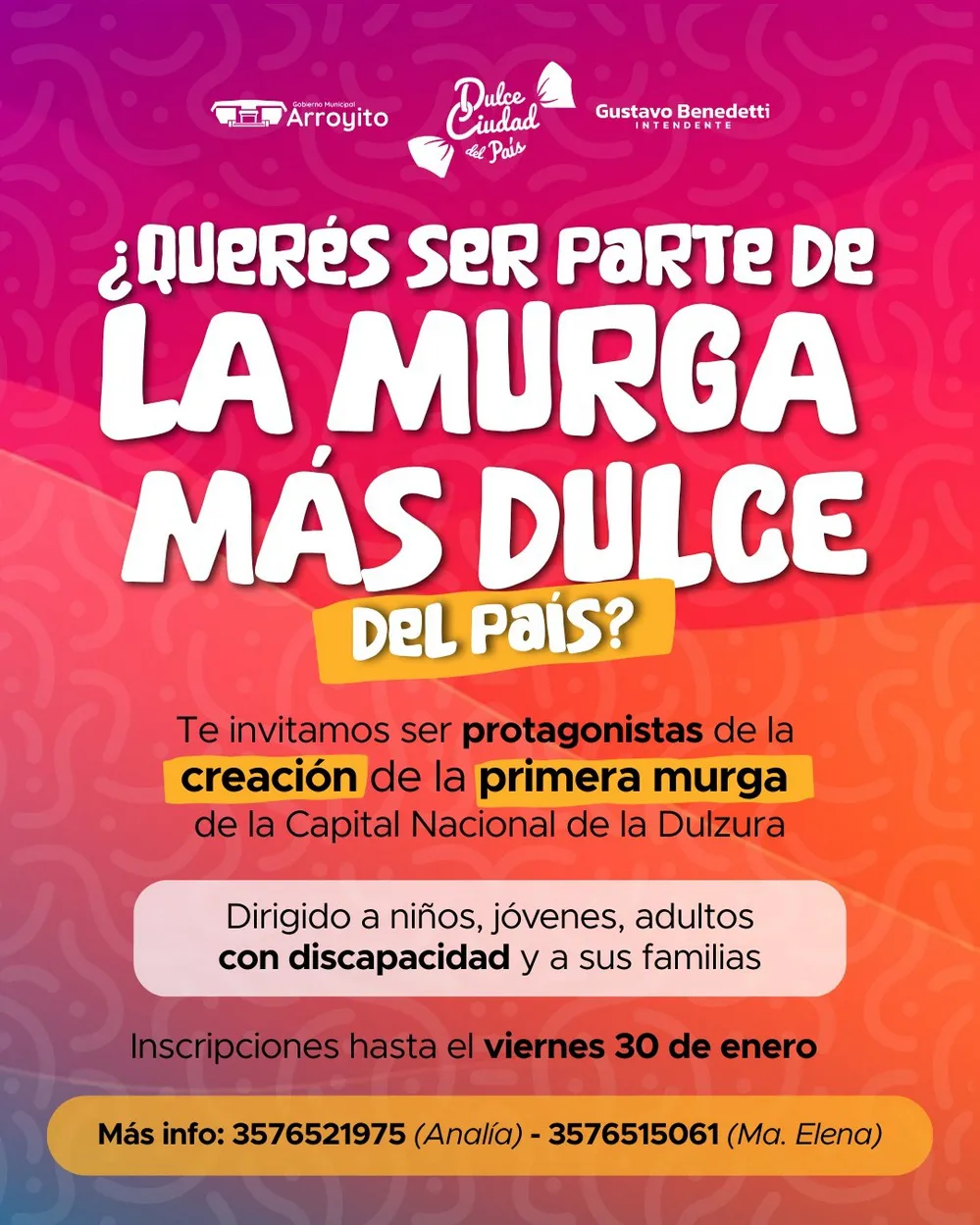 REGION OBJETIVO FOTO ARROYITO MURGA DISCAPACIDAD ANUNCIO