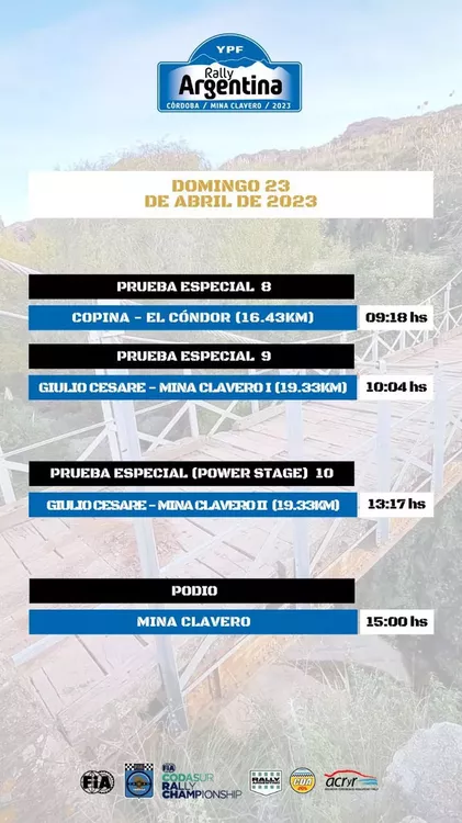 REGION OBJETIVO FOTO MINA CLAVERO RALLY 4