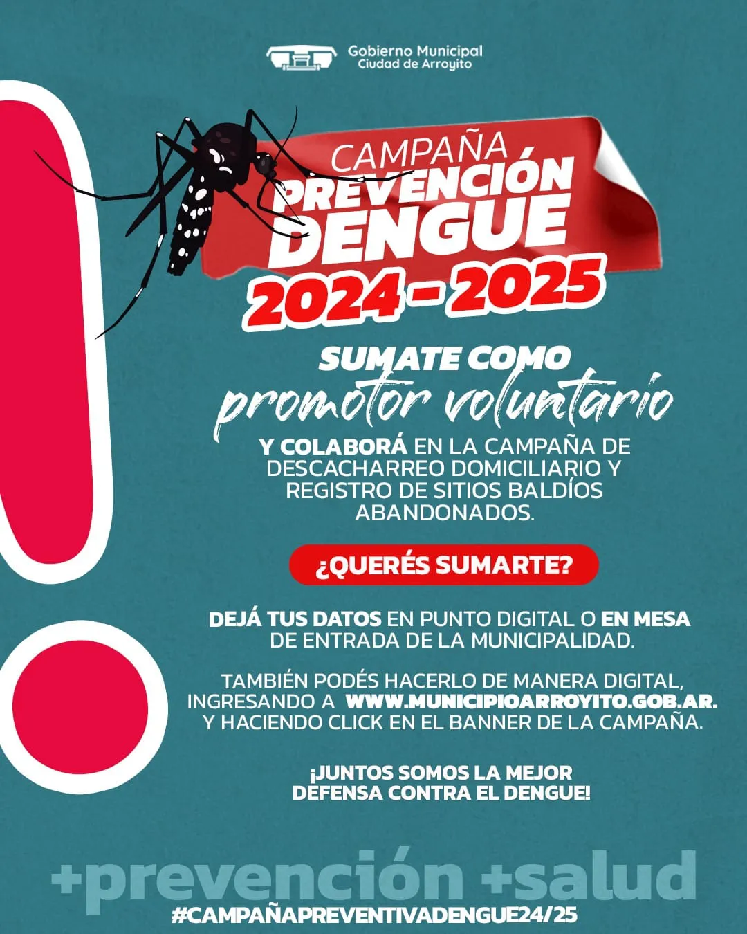 REGION OBJETIVO FOTO ARROYITO PREVENCION DENGUE