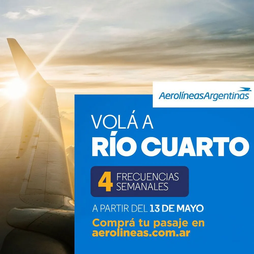 REGION OBJETIVO FOTO RIO CUARTO VUELOS AEROLINEAS 2