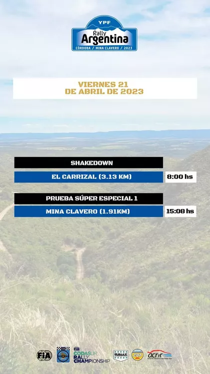 REGION OBJETIVO FOTO MINA CLAVERO RALLY 2