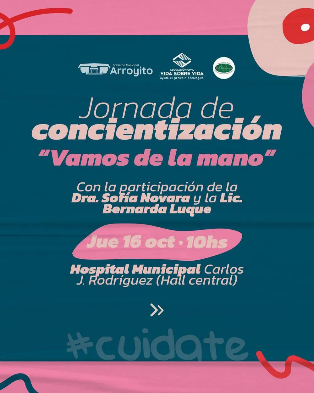 REGION OBJETIVO FOTO ARROYITO CAMPAÑA CANCER MAMA 2025 2