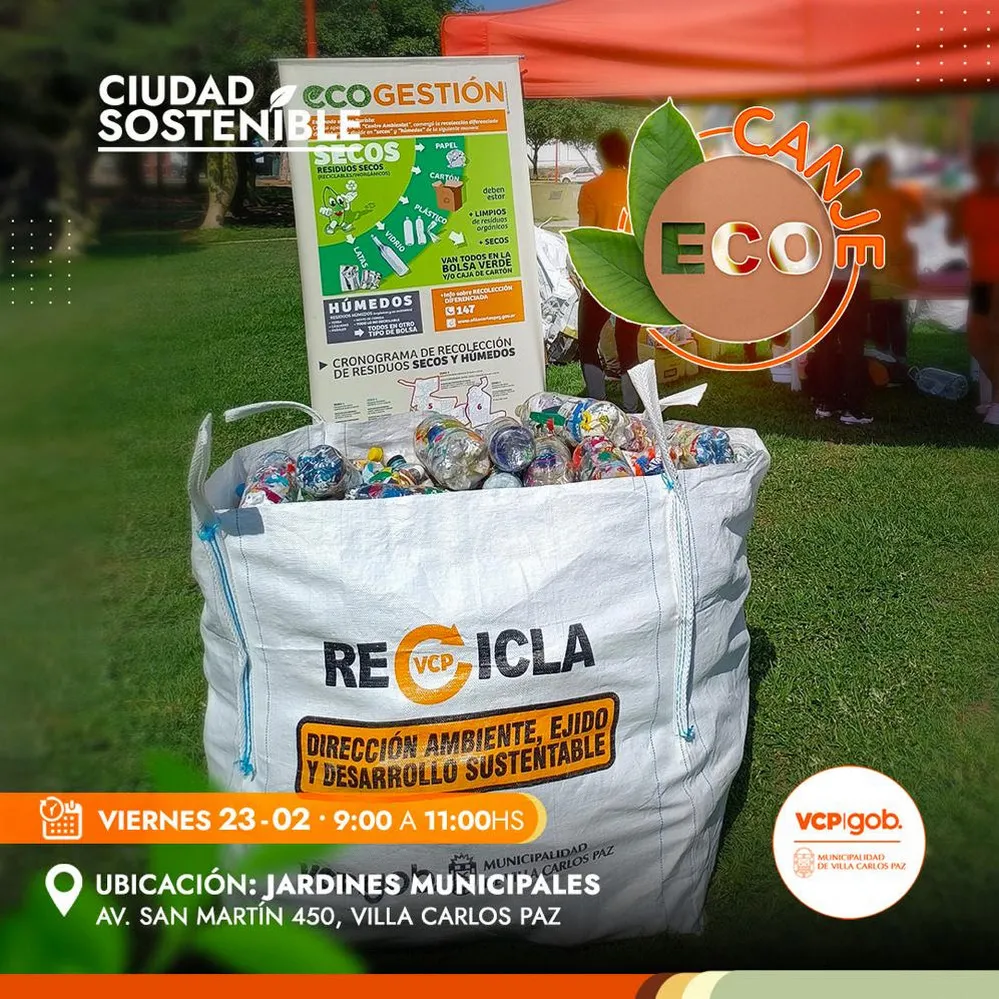 REGION OBJETIVO FOTO VILLA CARLOS PAZ ECOCANJE ANUNCIO