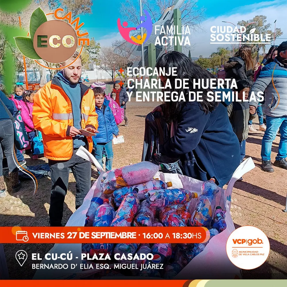 REGION OBJETIVO FOTO VILLA CARLOS PAZ ECOCANJE EL CUCU ANUNCIO