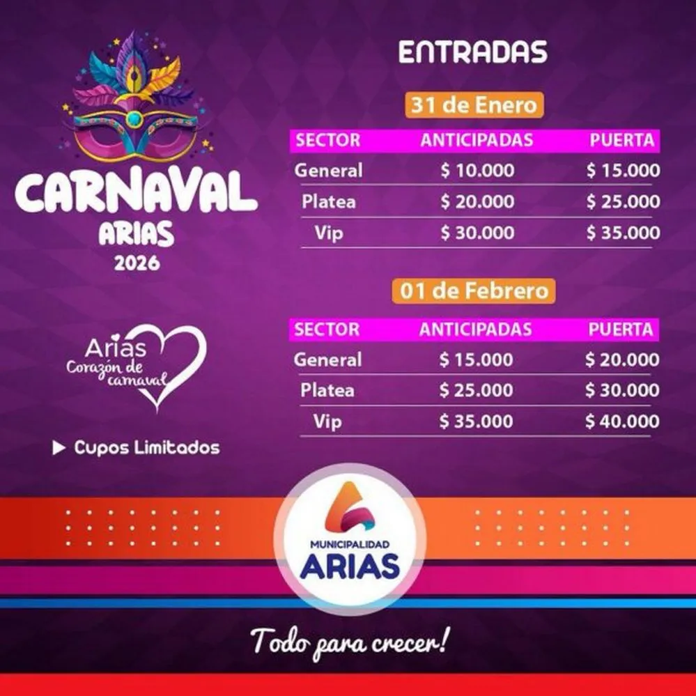 REGION OBJETIVO FOTO ARIAS ENTRADAS CARNAVAL