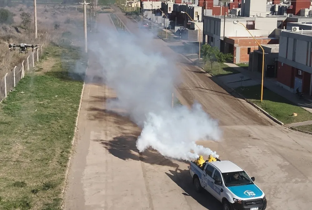 REGION OBJETIVO FOTO SAN FRANCISCO FUMIGACION DENGUE DRON