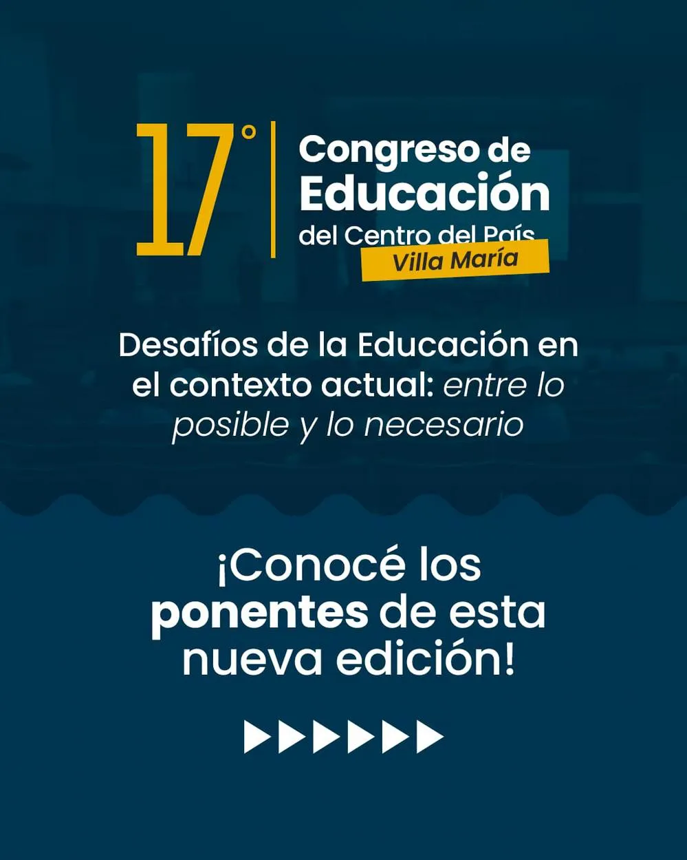 REGION OBJETIVO FOTO VILLA MARIA CONGRESO EDUCACION 2024 2