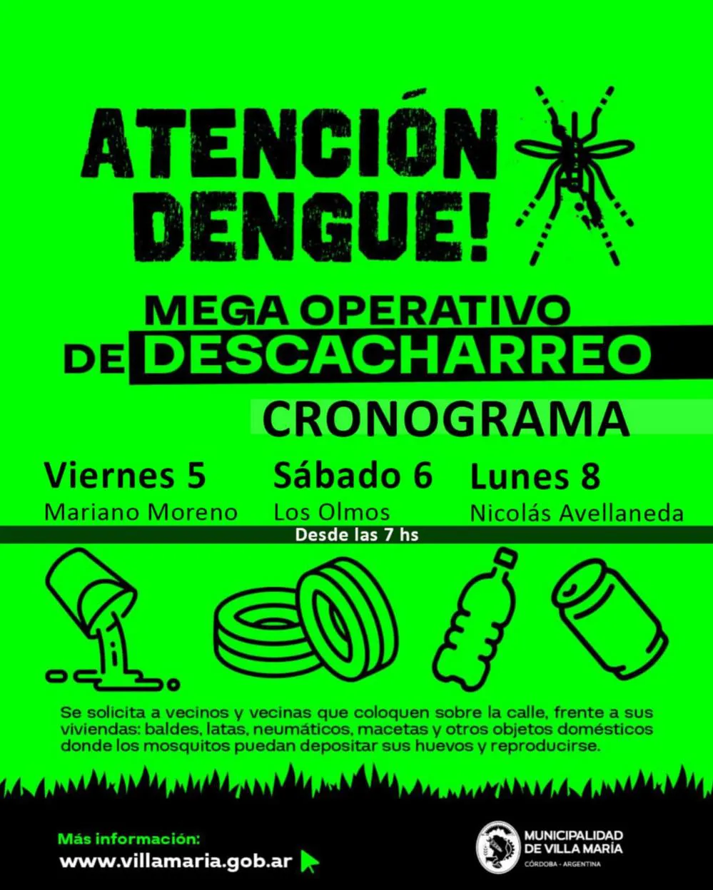 REGION OBJETIVO FOTO VILLA MARIA OPERATIVO DESCACHARREO 050424 1