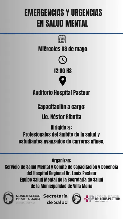 REGION OBJETIVO FOTO VILLA MARIA SALUD MENTAL CAPACITACION