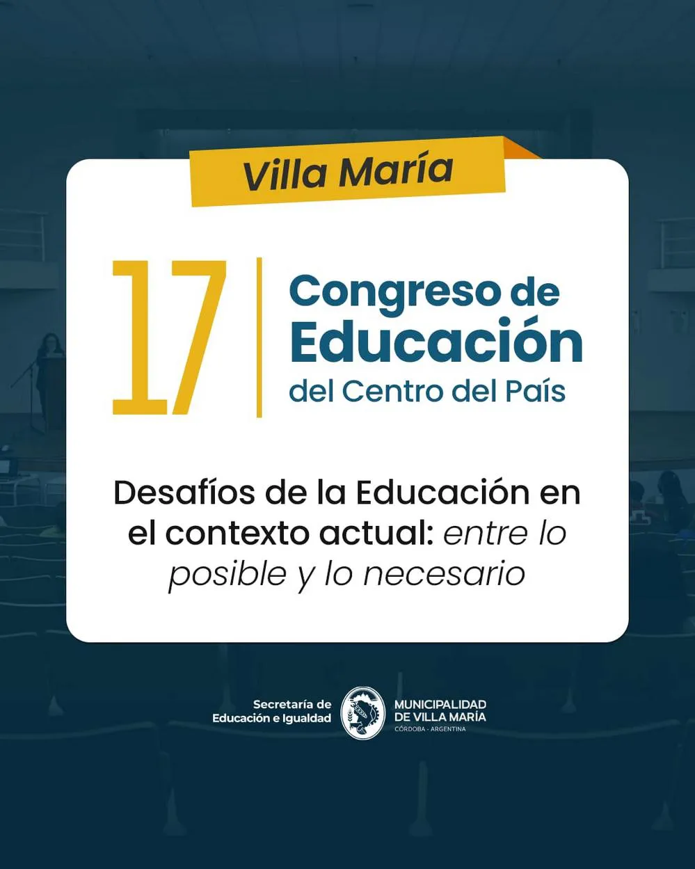 REGION OBJETIVO FOTO VILLA MARIA CONGRESO EDUCACION 2024 1