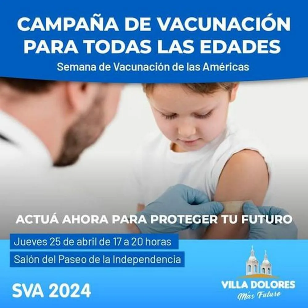 REGION OBJETIVO FOTO VILLA DOLORES VACUNACION