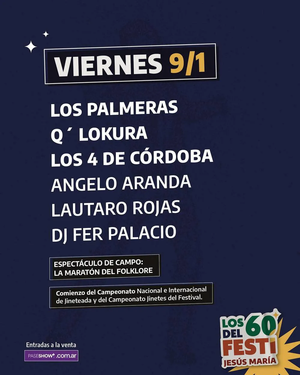 REGION OBJETIVO FOTO JESUS MARIA FESTIVAL PROGRAMACION VIERNES 9