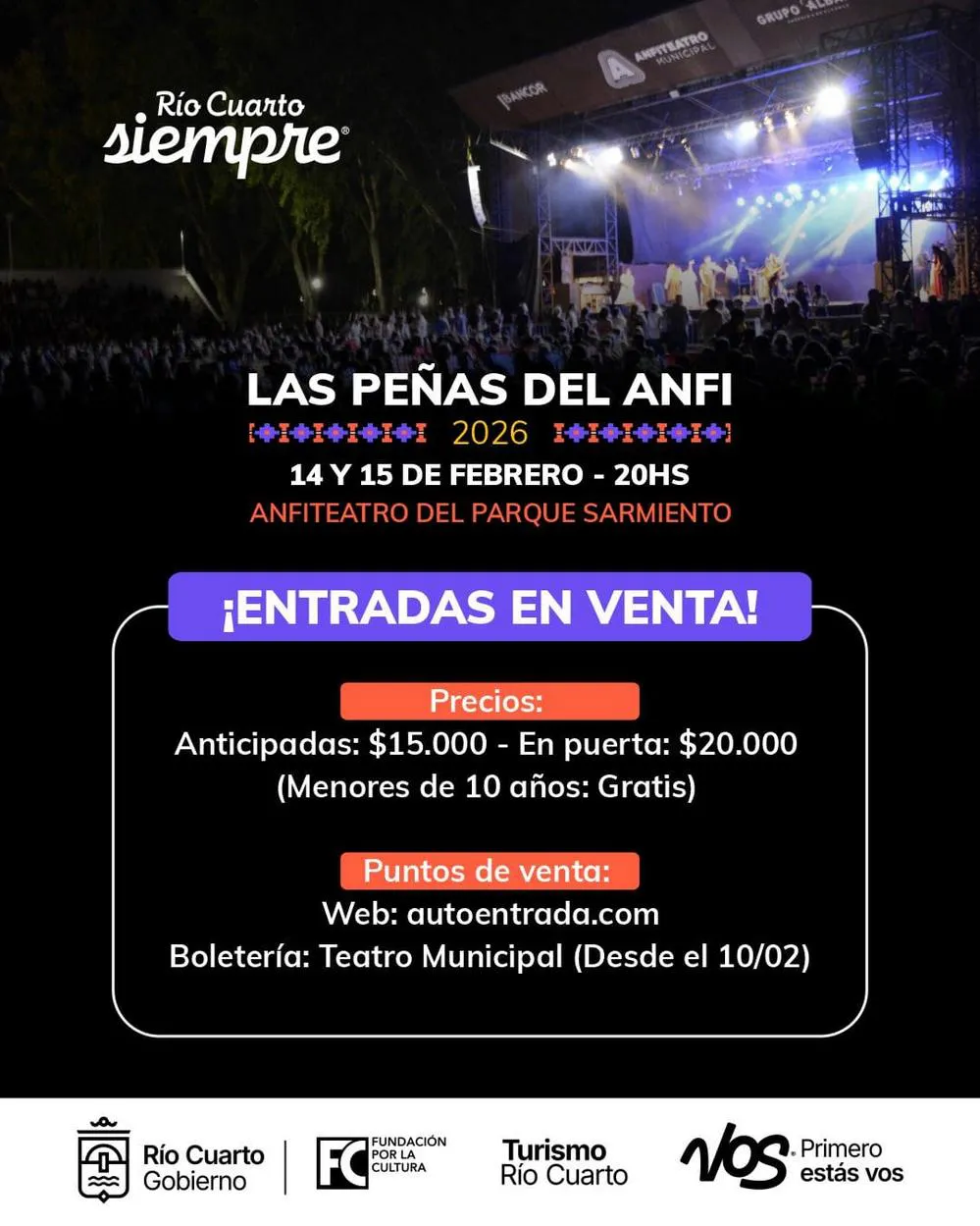 REGION OBJETIVO FOTO RIO CUARTO PEÑAS ENTRADAS