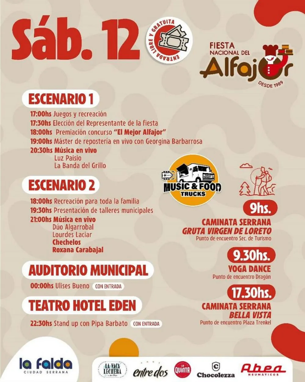 REGION OBJETIVO FOTO LA FALDA FIESTA ALFAJOR 2024 2