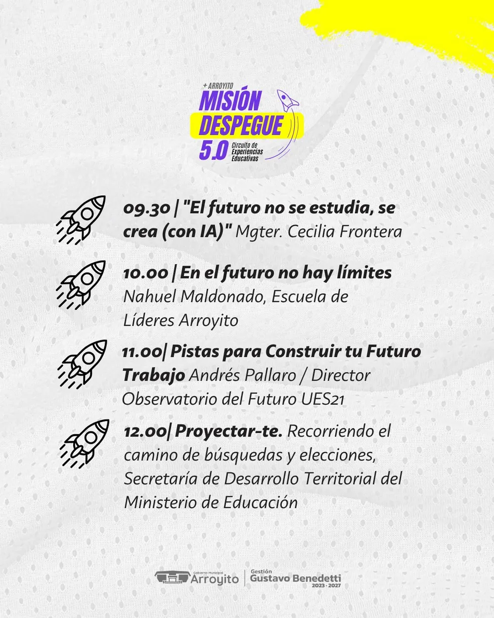 REGION OBJETIVO FOTO ARROYITO MISION DESPEGUE PROGRAMA 2