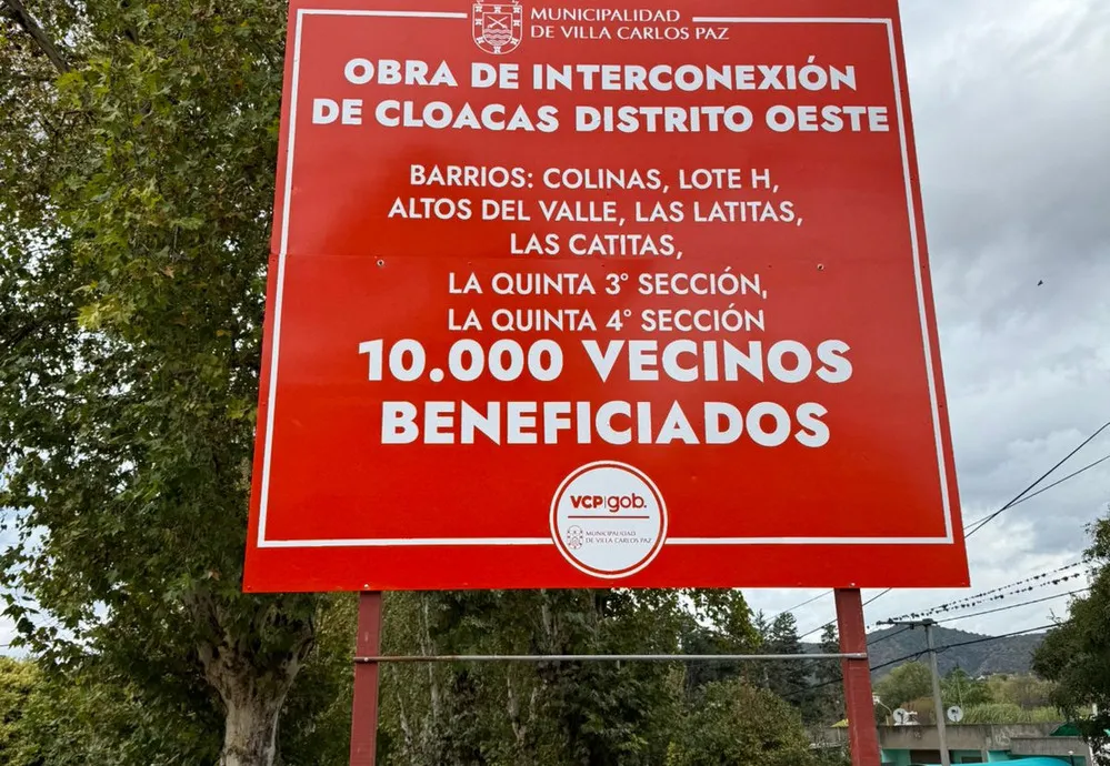 REGION OBJETIVO FOTO VILLA CARLOS PAZ CLOACAS DISTRITO OESTE
